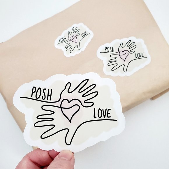 LB063 Posh Love Poshmark Sticker Sheets Abstract Line Art Design [Price Firm] - Picture 8 of 11